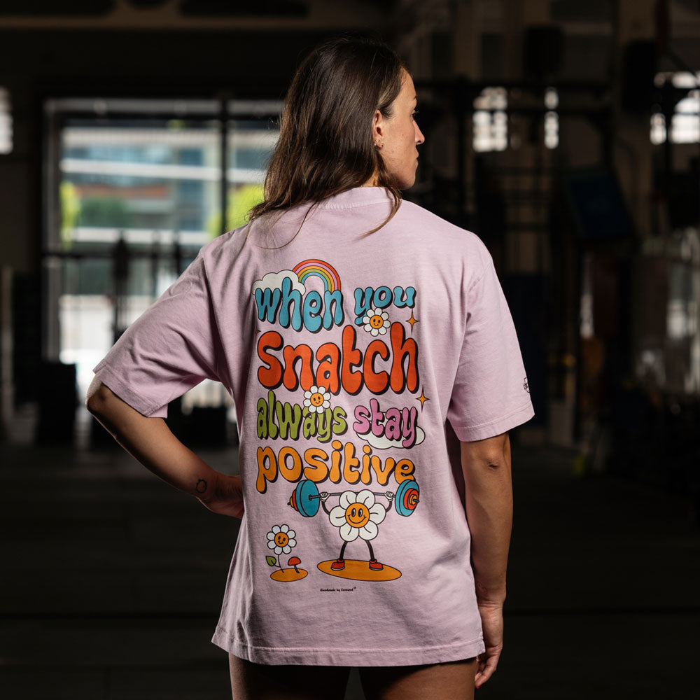 Cocowod ropa crosstraining Camiseta Mujer modelo When You Snatch | Oversized