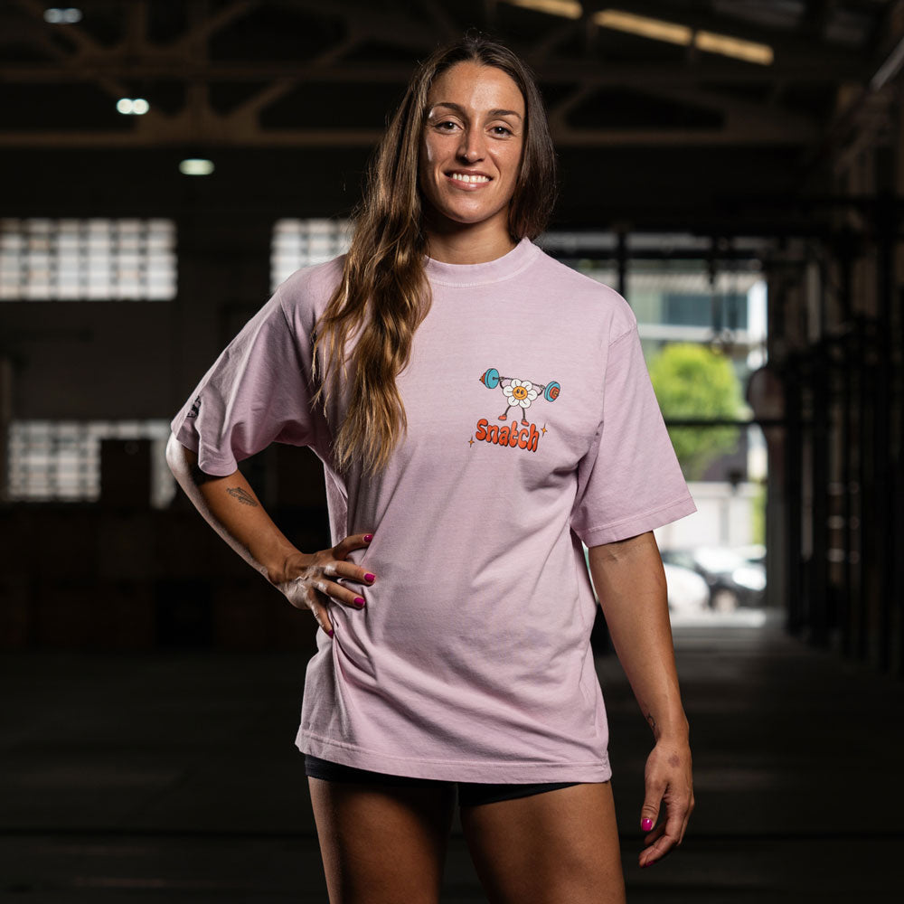 Cocowod ropa crosstraining Camiseta Mujer modelo When You Snatch | Oversized