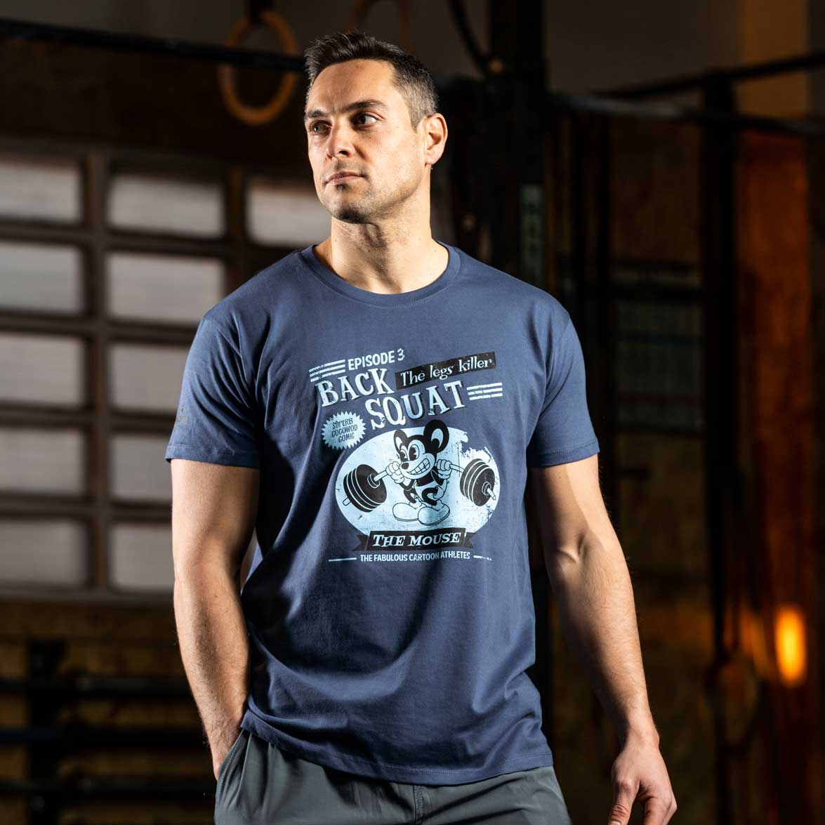 Cocowod ropa crosstraining Camiseta Hombre modelo Back Squat | T-Shirt