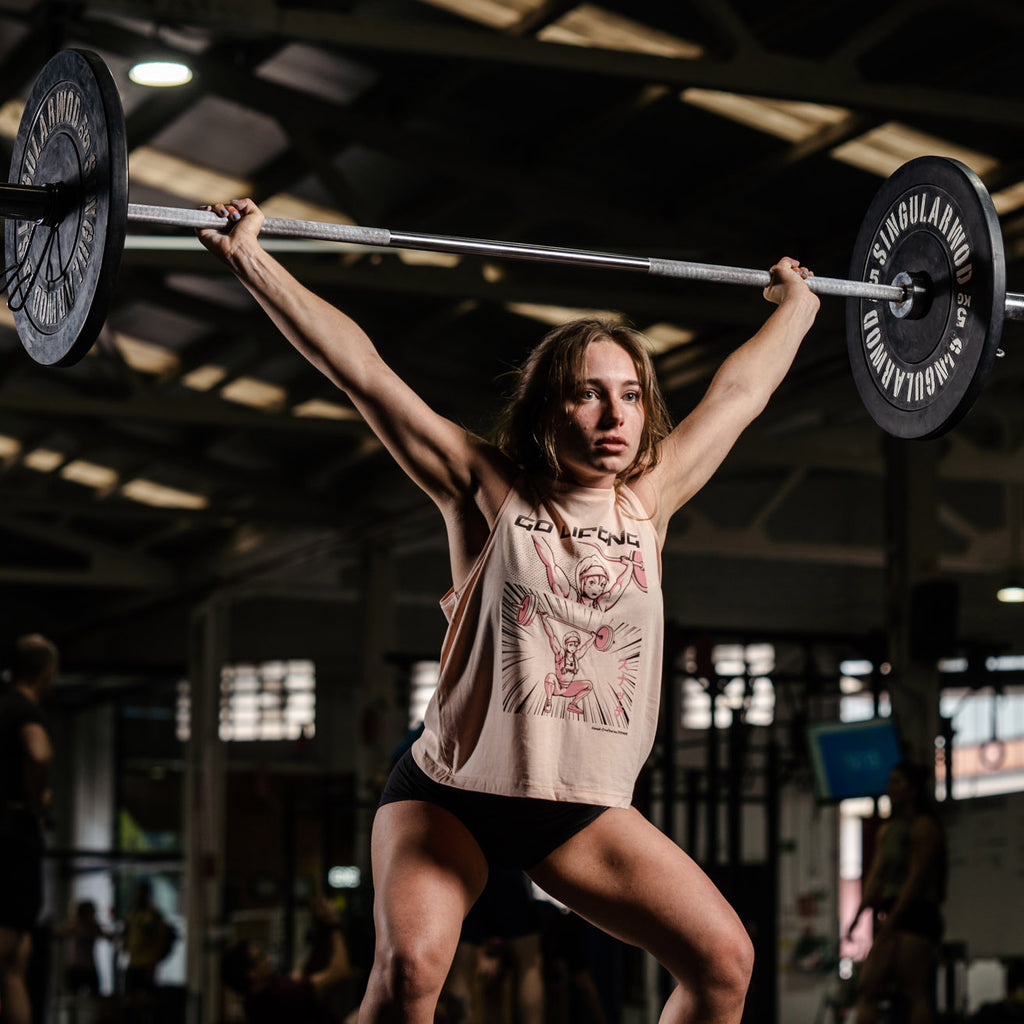 crossfit mujer camiseta sin mangas tirantes ropa