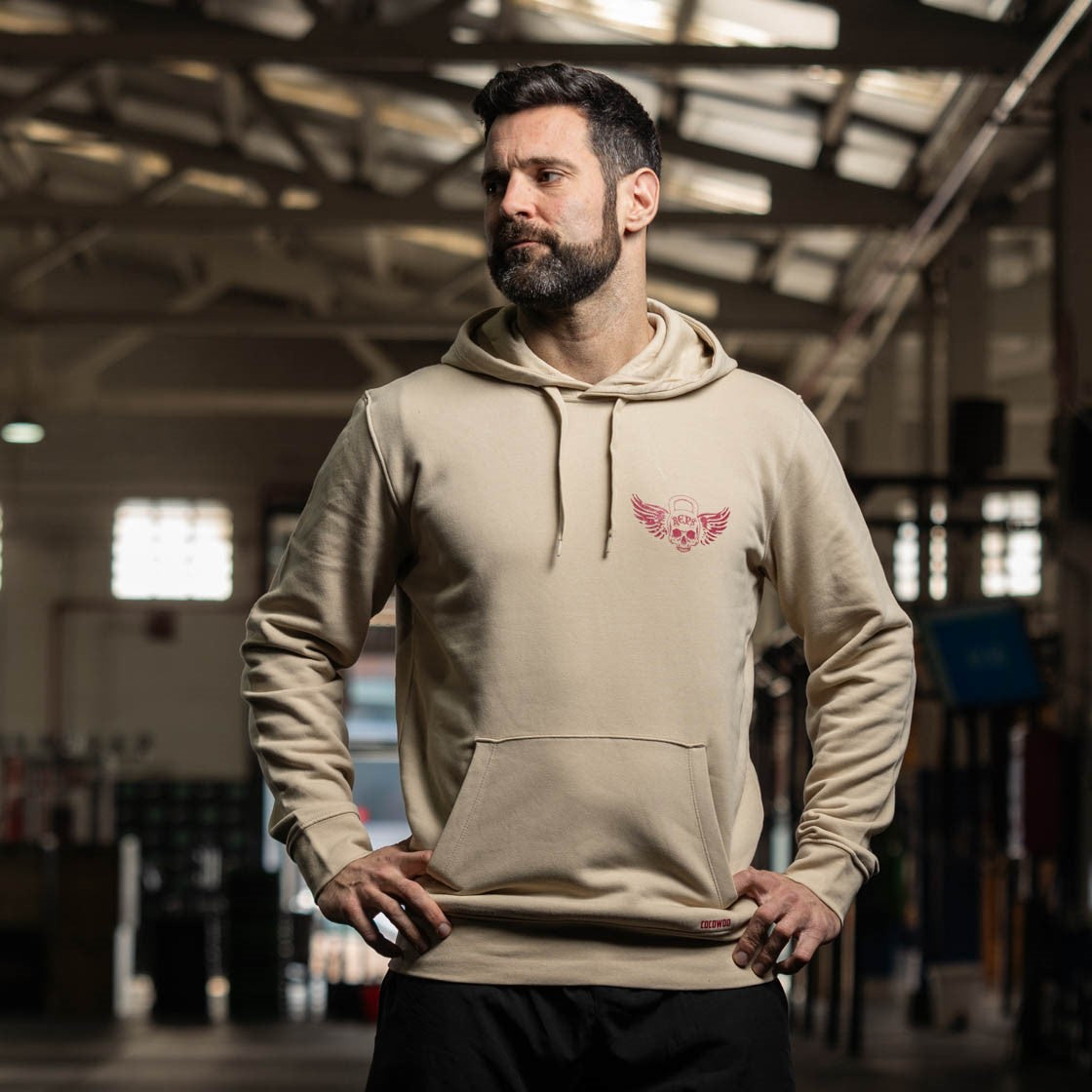 sudadera hoodie capucha cremallera oversized hombre algodón crosstraining ropa cocowod atleta